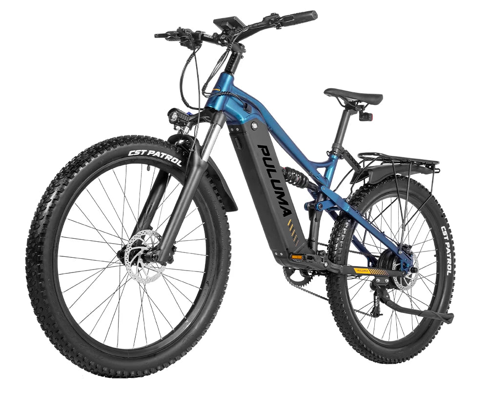 PULUMA Electric Bike 48V 1000W 27.5-in Panasonic battery 48V 20AH Smart electric with pedal assist hydraulic disc brakes