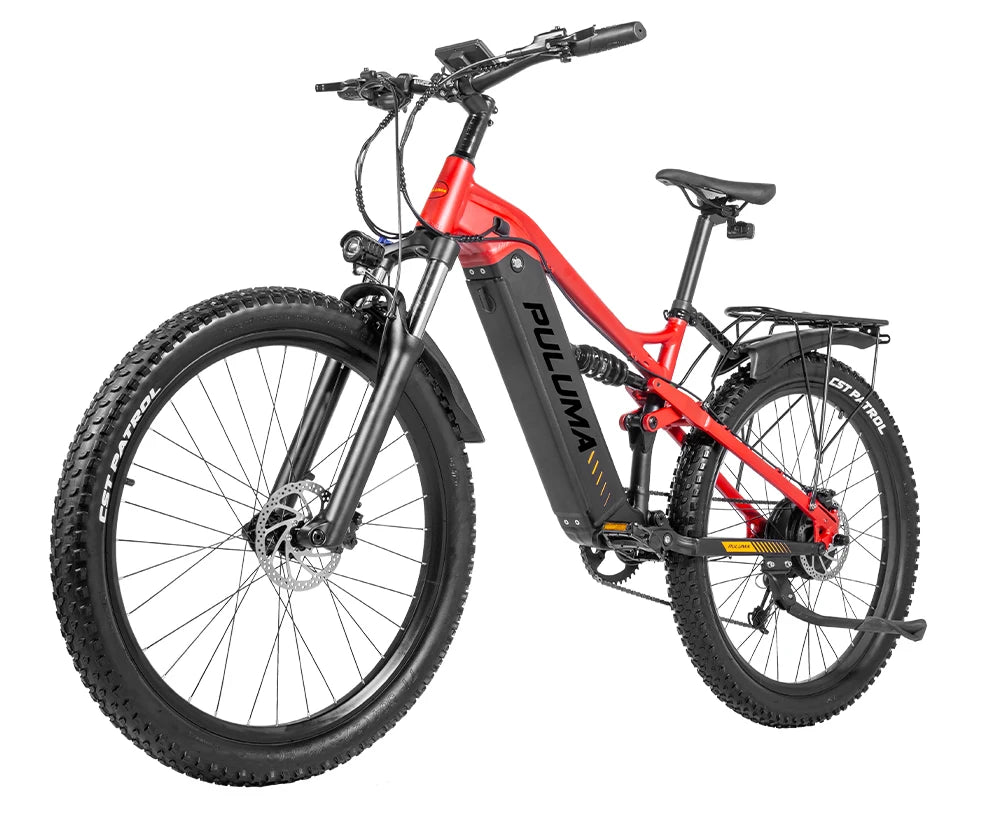 PULUMA Electric Bike 48V 1000W 27.5-in Panasonic battery 48V 20AH Smart electric with pedal assist hydraulic disc brakes