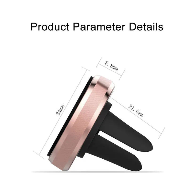 Soporte magnético para teléfono de coche con ventilación de aire para iPhone 11, 12, 13, Samsung, Xiaomi y Huawei, soporte de soporte con imán de metal.