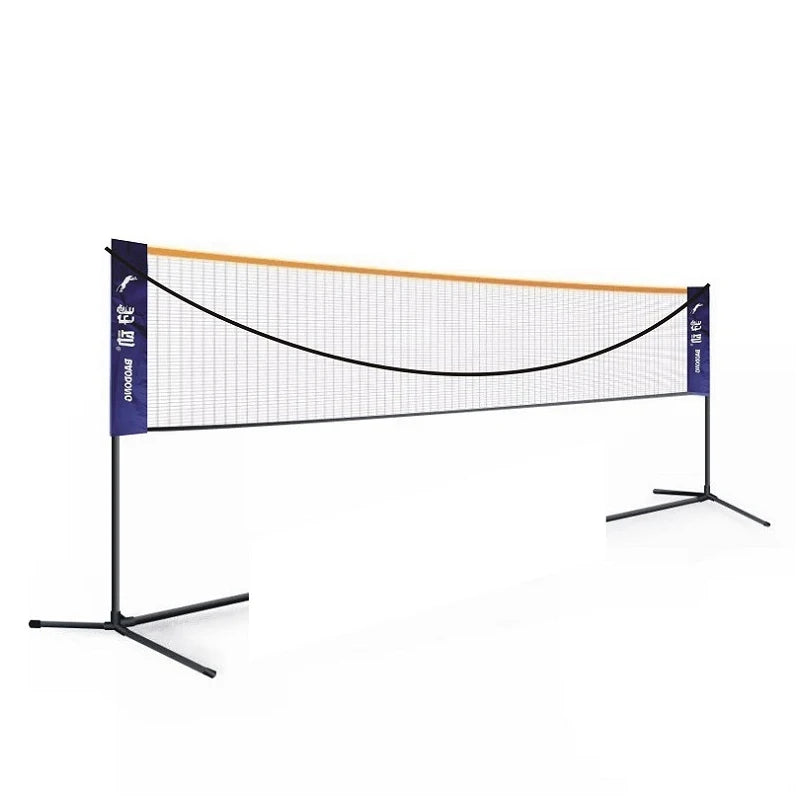 Portable Adjustable Height Badminton Net Rack Set Foldable Stainless Tennis Volleyball Net For Professional Outdoor Beach Sports