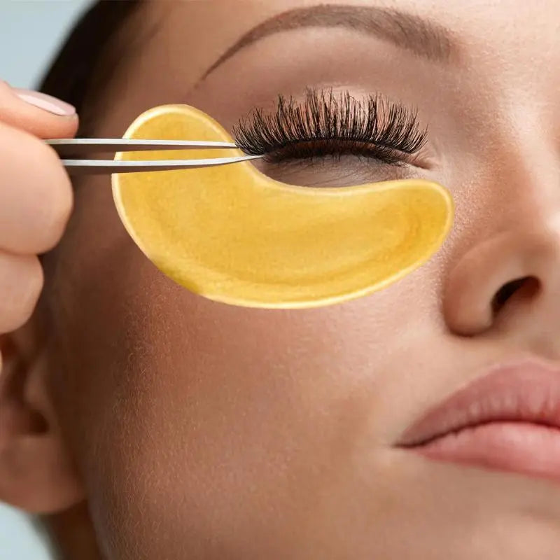 Máscara de olhos em pó de ouro e colágeno cristal, antienvelhecimento, olheiras, acne, adesivos de beleza para cuidados com a pele dos olhos, cosméticos coreanos 30p=15 pares