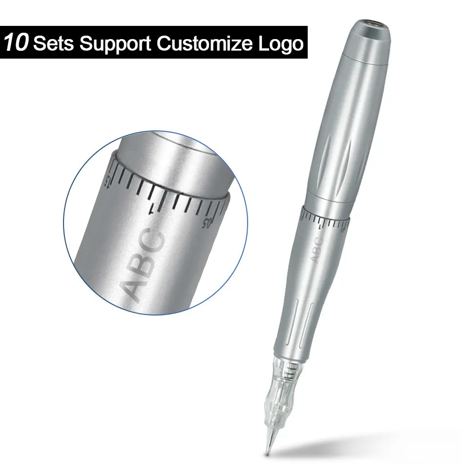 Máquina de tatuaje profesional Biomaser, pluma rotativa para maquillaje permanente, cejas, labios, microblading, kit de bricolaje con aguja de tatuaje.