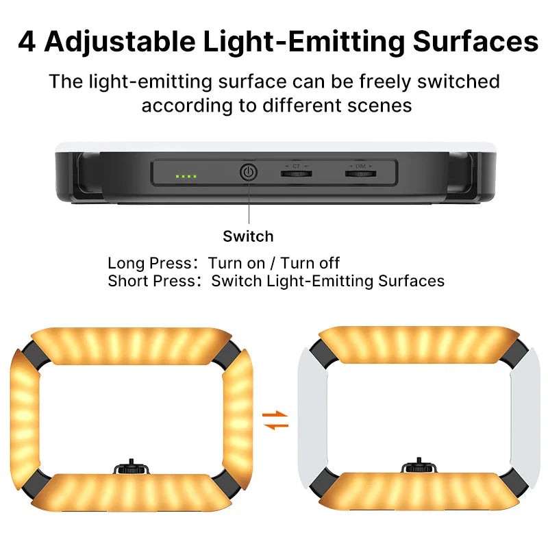 Ulanzi U200 U-200 Smartphone Video Rig LED Video Light 2 in 1 Ring Light Cold Shoe for Microphone Tiktok Youtube Live Rig Light