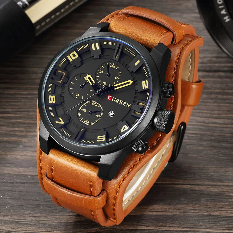 Curren Relógios Masculinos Relógio Masculino 2018 Top Marca Luxo Exército Militar Steampunk Esportes Masculino Quartzo-Relógio Masculino Hodinky Relojes Hombre