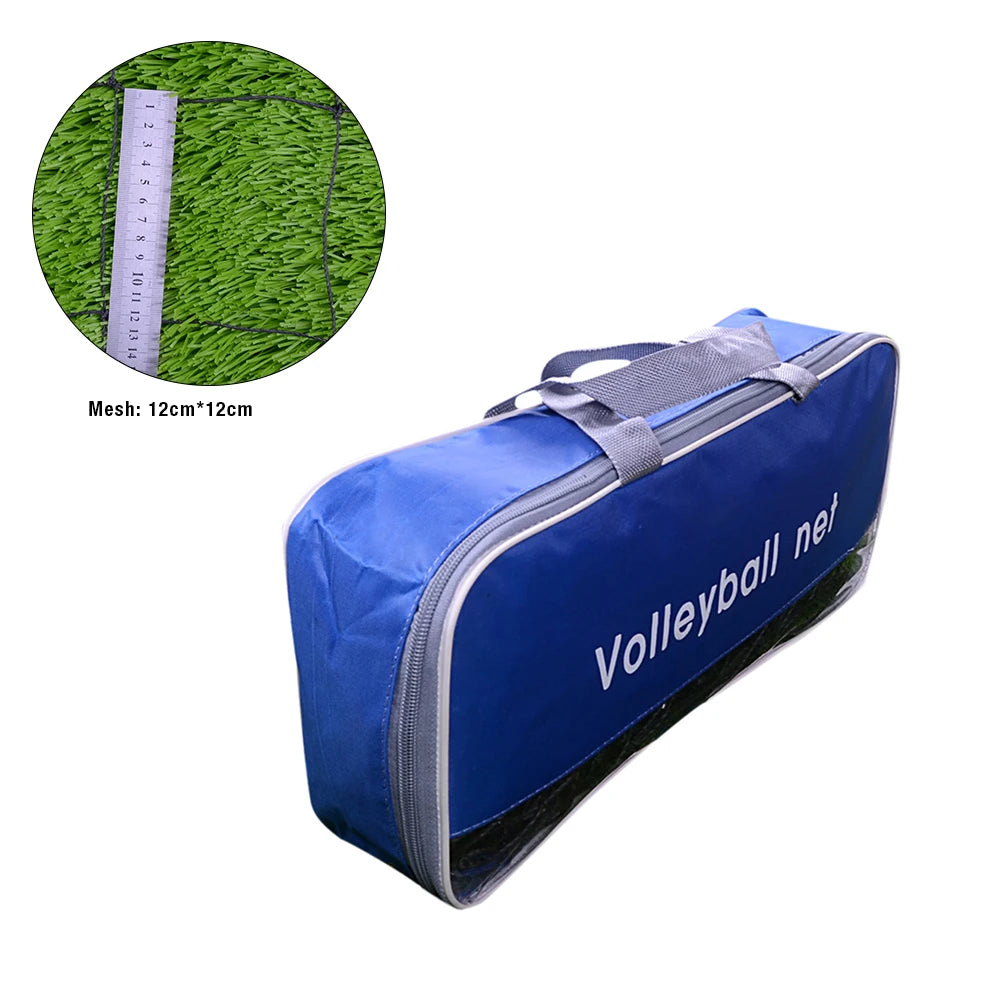 Red de voleibol de 9,5 x 1 m para entrenamiento de práctica, estilo universal, de poliéster y seda, para voleibol de playa y exterior.