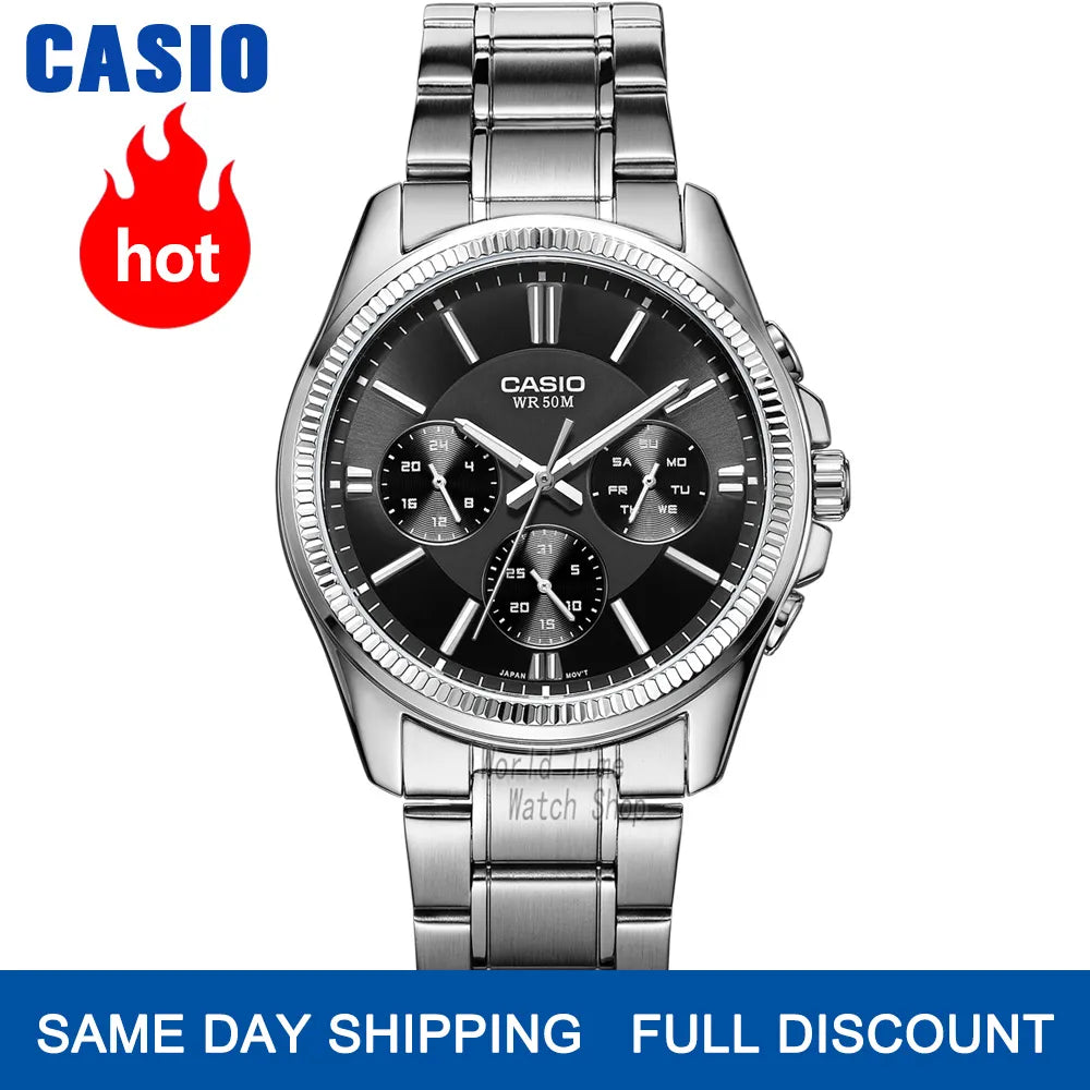 Reloj Casio, reloj de pulsera para hombre, marca superior de lujo, conjunto de reloj de cuarzo, reloj impermeable para hombre hasta 50 m, reloj deportivo militar, reloj masculino