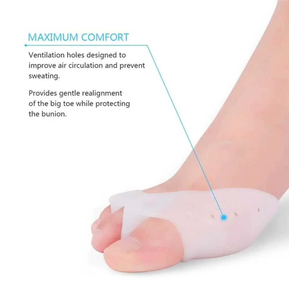 70% Hot Sale 2Pcs Bunion Corrector Pain Relief Hammer Toe Separator with Forefoot Care Pads