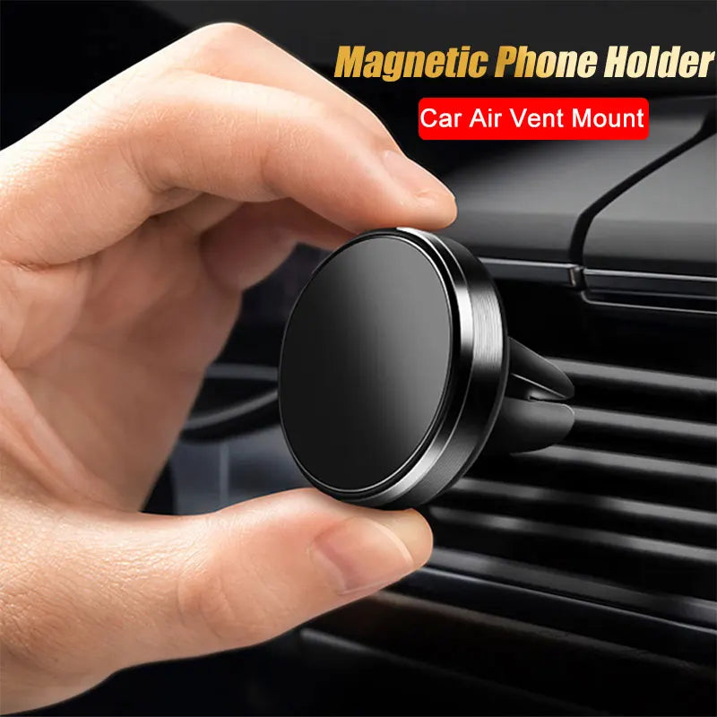 Soporte magnético para teléfono de coche con ventilación de aire para iPhone 11, 12, 13, Samsung, Xiaomi y Huawei, soporte de soporte con imán de metal.