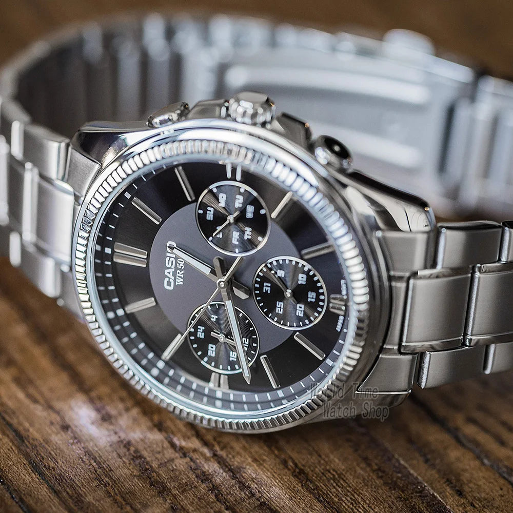 Reloj Casio, reloj de pulsera para hombre, marca superior de lujo, conjunto de reloj de cuarzo, reloj impermeable para hombre hasta 50 m, reloj deportivo militar, reloj masculino