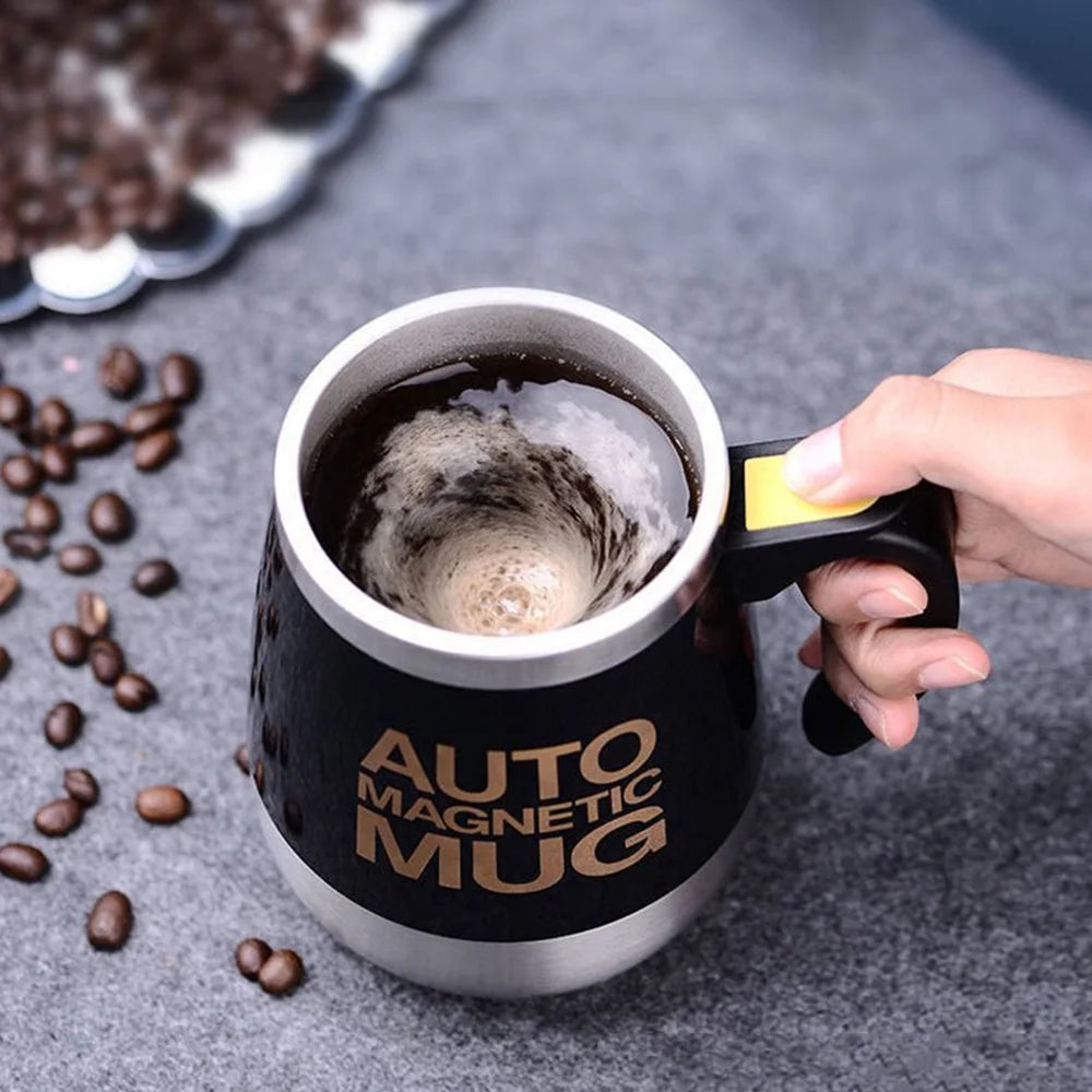 400ML Stainless Steel Automatic Self Stirring Cup Magnetic Coffee Mug Electric Mixing Cup Milk Protein Powder Mixer Blender