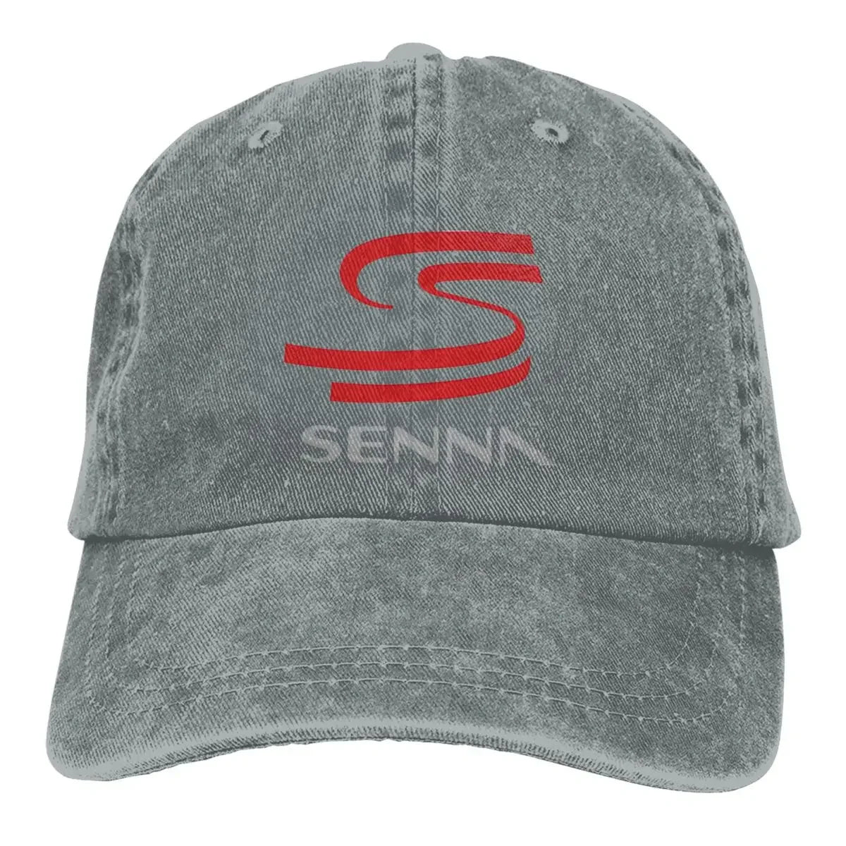 Senna F1 Unisex Baseball Cap Washed Adjustable Cotton Cap Vintage Casual Outdoor All Seasons Travel Sports Hat
