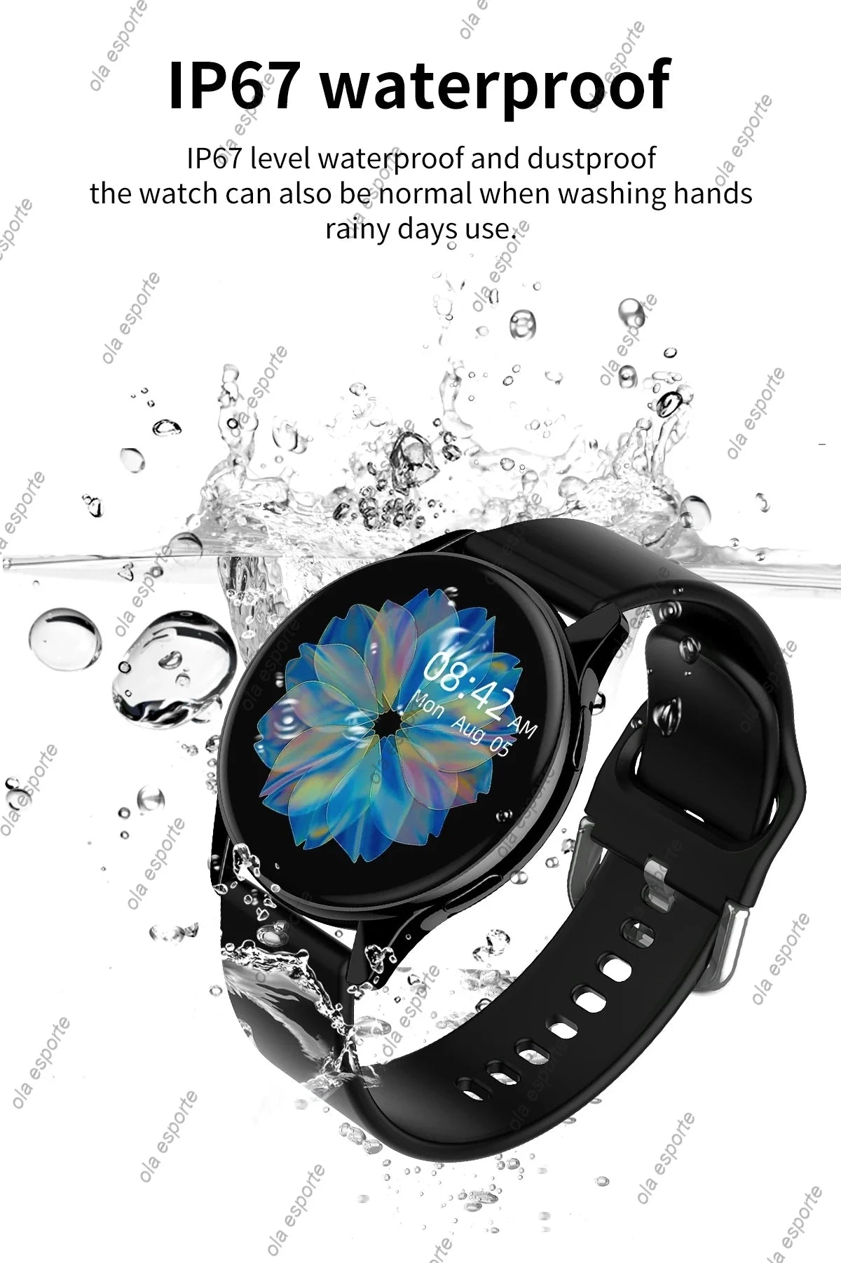 New Bluetooth Call Smart Watch 6 Heart Rate Custom Dials Sport Men Woman 2024 smart watch Health Monitor Smartwatch For Samsung