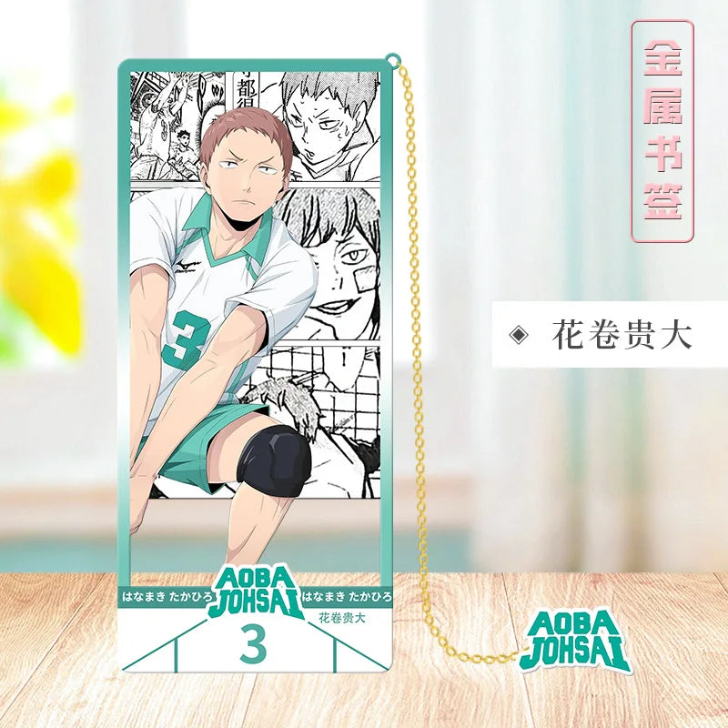 Haikyu/Volleyball Youth Metal bookmarks Japanese Anime Festival fan support Gift Student Gift Collection bookmark