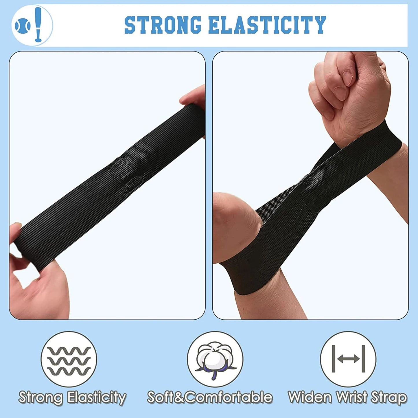 Equipo de entrenamiento de béisbol y sóftbol, banda elástica para brazo correctora de swing fácil de usar, accesorios de béisbol
