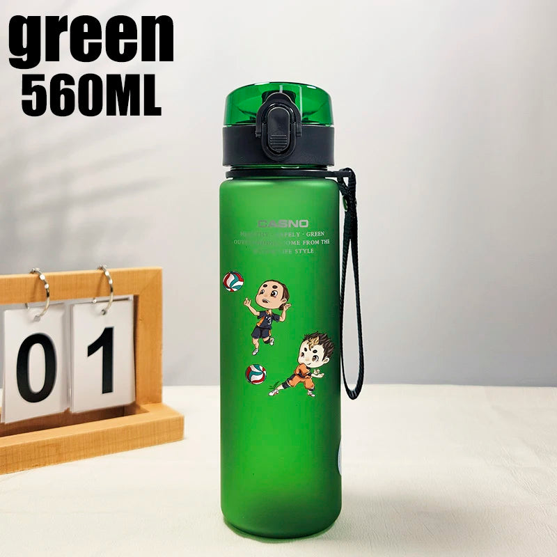 Anime Kawaii Cartoon Q Version Haikyuu Tobio Kageyama Plastic Water Bottle Summer Sports Water Cup Birthday Gift Peripherals
