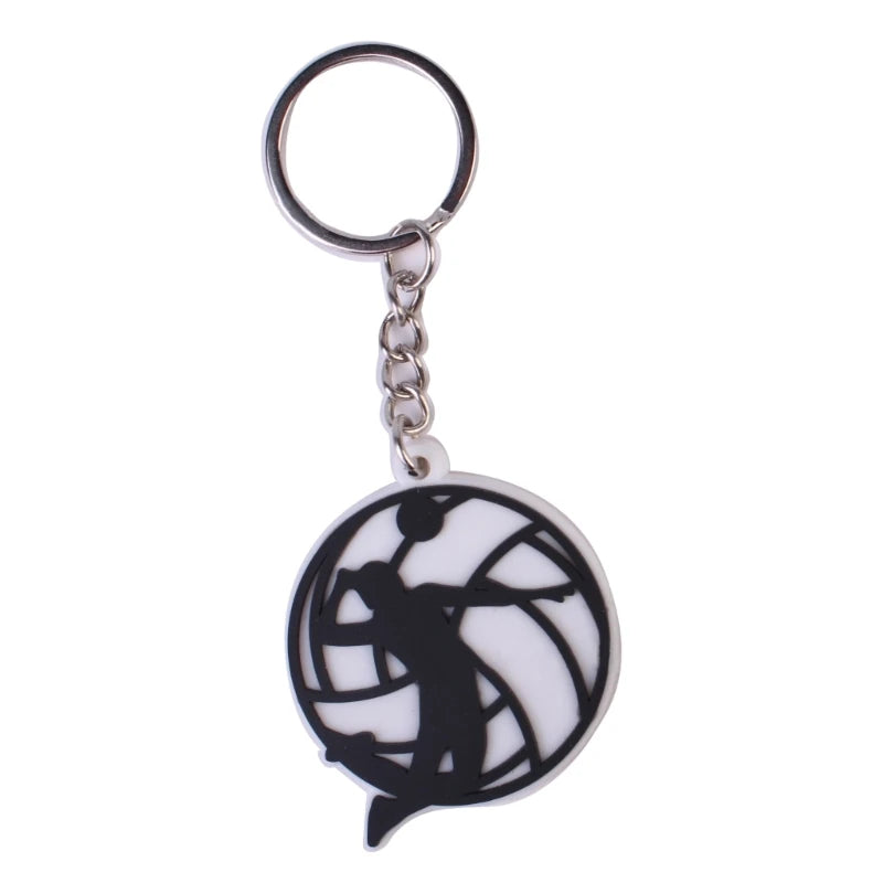 652D 5Pcs/set Volleyball Pendant Ball Keychain Volleyball Bag Ornament Keychain Backpack Keychain Car Key Holder Keychains