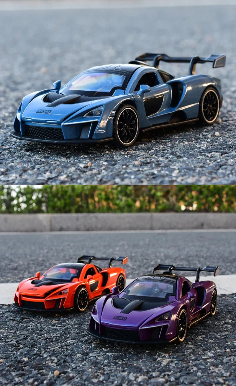 1/32 McLaren Senna Alloy Sports Car Model Diecasts Metal Toy Vehicles Car Model Simulation Sound Light Collection Toy Gift