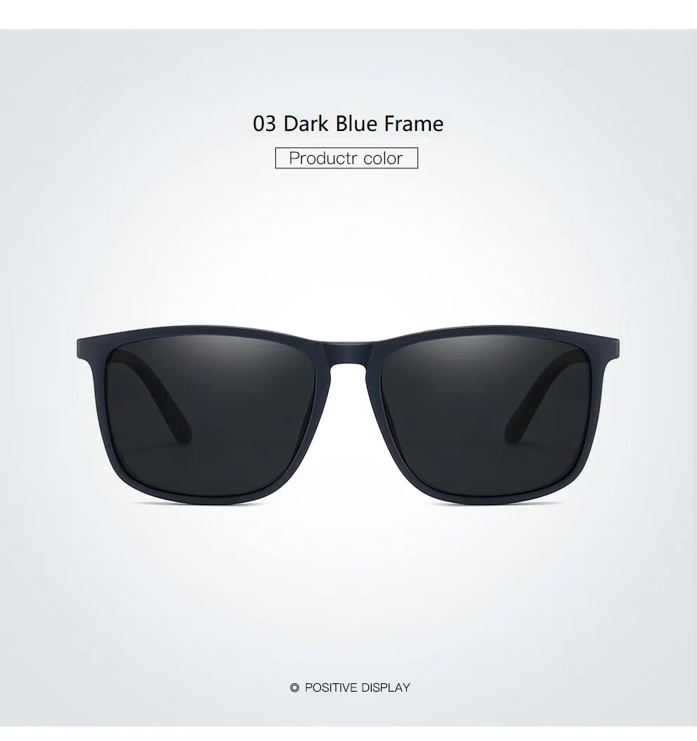 Luxury Vintage Square Polarized Sunglasses Men Women Fashion Travel Driving Fishing Anti-glare Sun Glasses TR90 Eyewear UV400