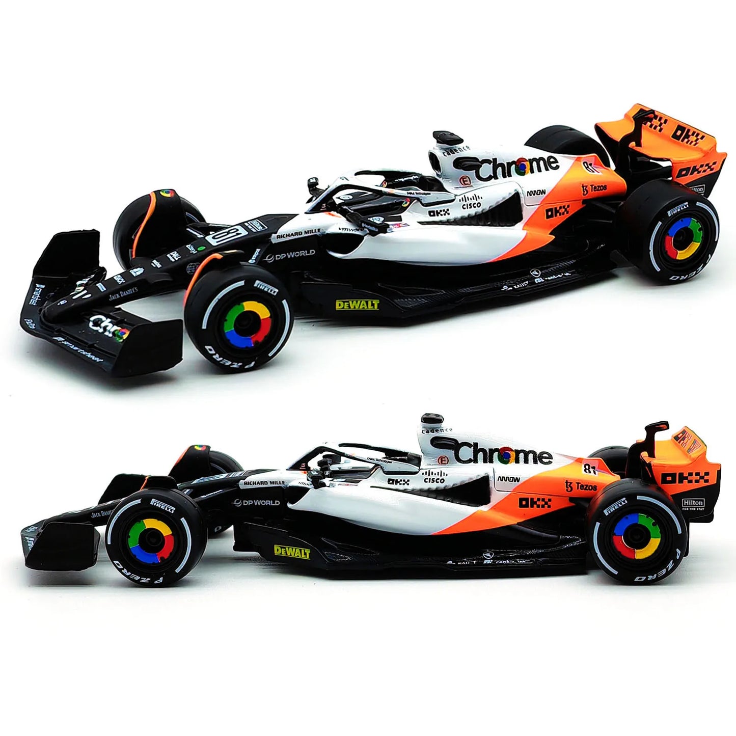 Bburago 1:43 2024 F1 Mercedes-AMG W15 #44 Hamilton Mclaren MCL38 MCL60 Monaco GP #4 Norris #81 Piastri Formula Car Model Gifts