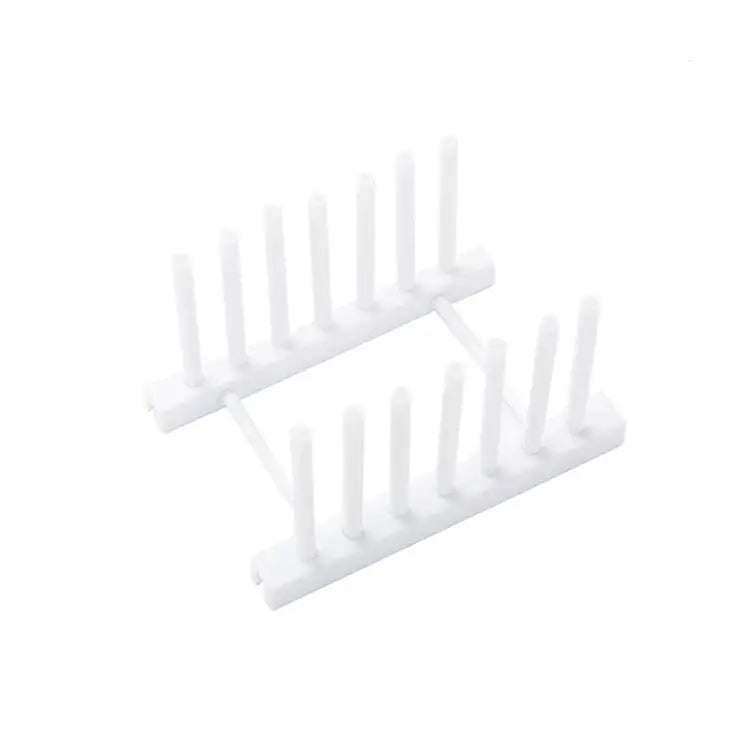 Dish Drainer Rack Kitchen Plates Holder Drying Organizer Plates Display Shelf Pot Lid Storage Stand Plate Detachable Save Space