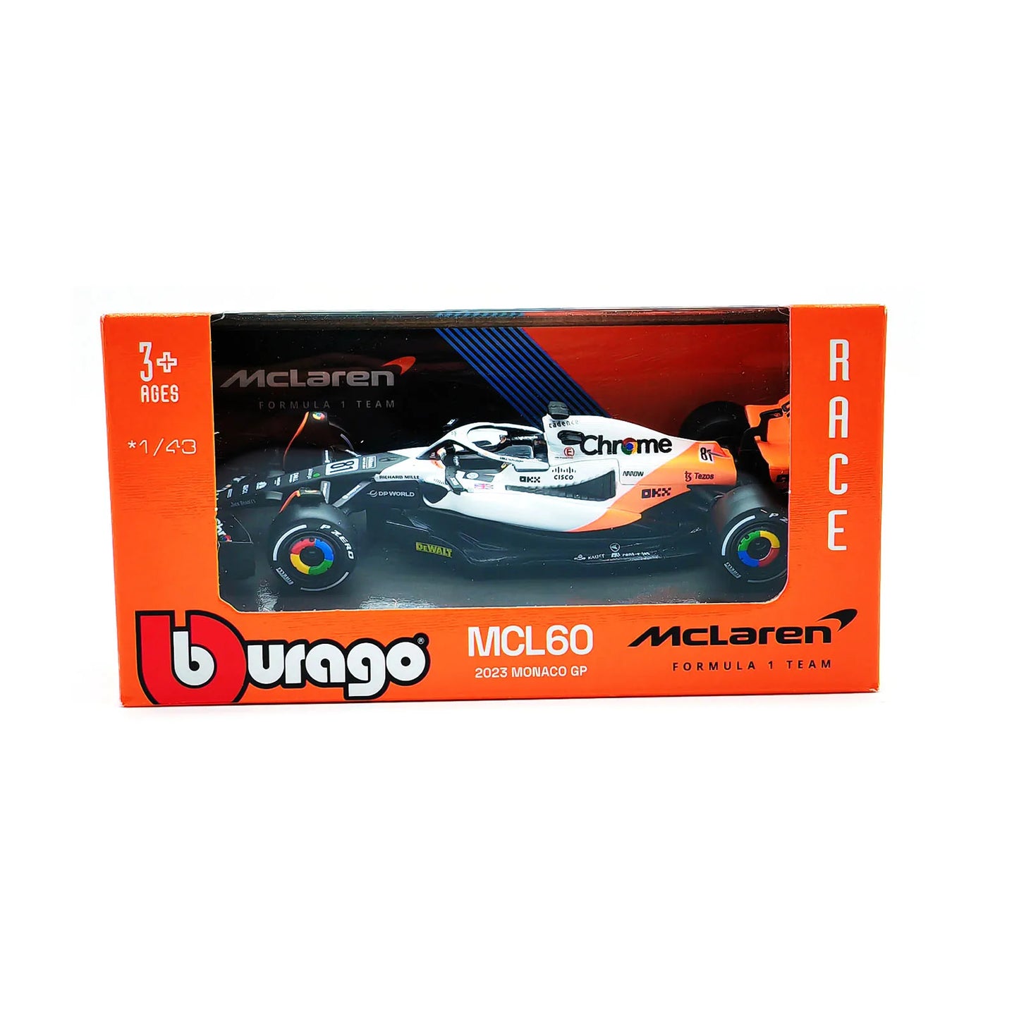 Bburago 1:43 2024 F1 Mercedes-AMG W15 #44 Hamilton Mclaren MCL38 MCL60 Monaco GP #4 Norris #81 Piastri Formula Car Model Gifts