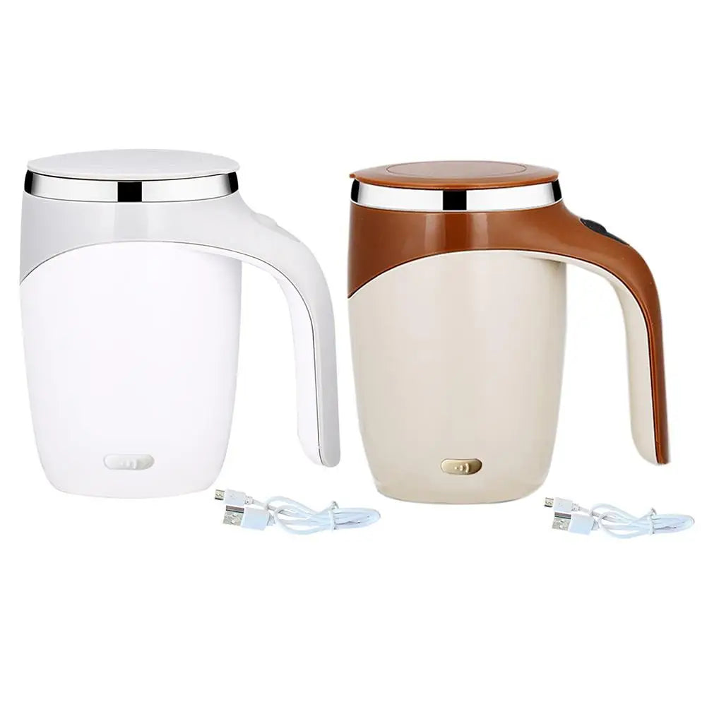Portable Automatic Magnetic Stirring Coffee Mug Rechargeable 304 Stainless Steel Electric Mixing Cup Self Mixing Coffee Tumbler