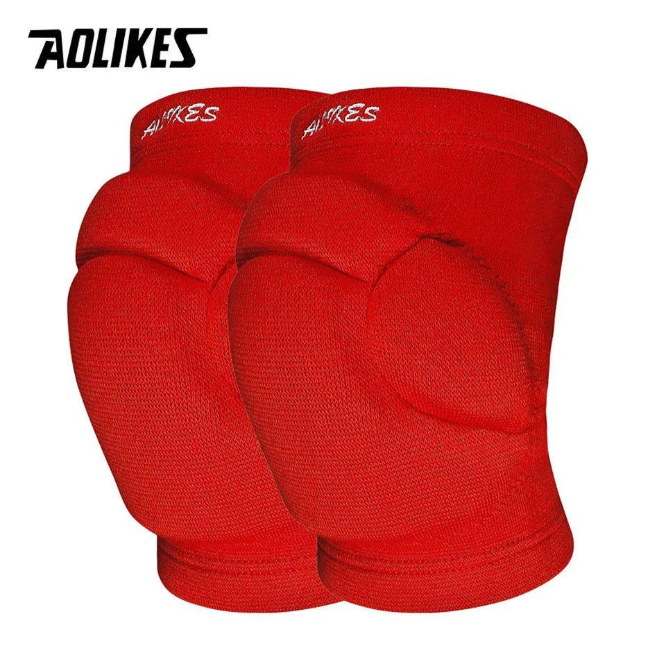 AOLIKES 1 Pair Sports Thickening Knee Pads Volleyball Extreme Sports Kneepad Brace Support Dancing Yoga Elastic Knee Protector