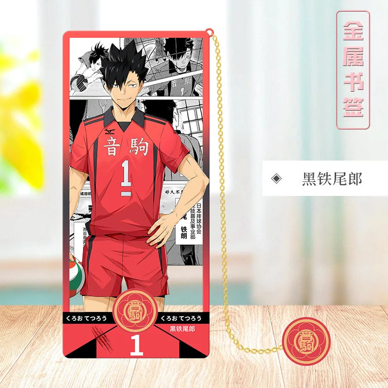 Haikyu/Volleyball Youth Metal bookmarks Japanese Anime Festival fan support Gift Student Gift Collection bookmark