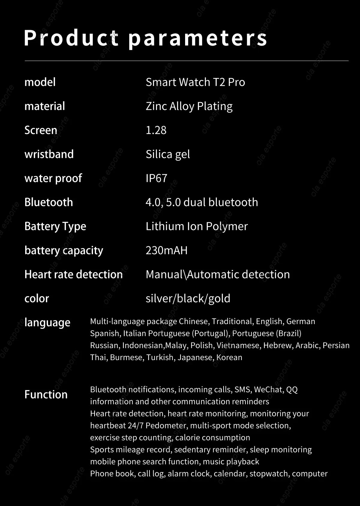 New Bluetooth Call Smart Watch 6 Heart Rate Custom Dials Sport Men Woman 2024 smart watch Health Monitor Smartwatch For Samsung