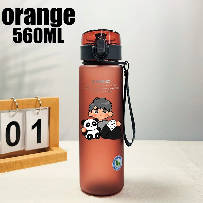 Anime Kawaii Cartoon Q Version Haikyuu Tobio Kageyama Plastic Water Bottle Summer Sports Water Cup Birthday Gift Peripherals
