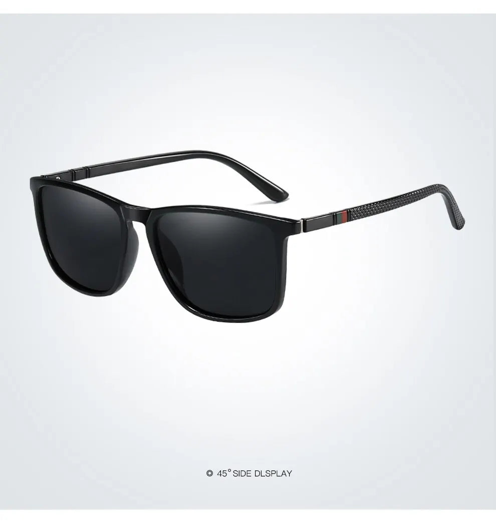 Luxury Vintage Square Polarized Sunglasses Men Women Fashion Travel Driving Fishing Anti-glare Sun Glasses TR90 Eyewear UV400
