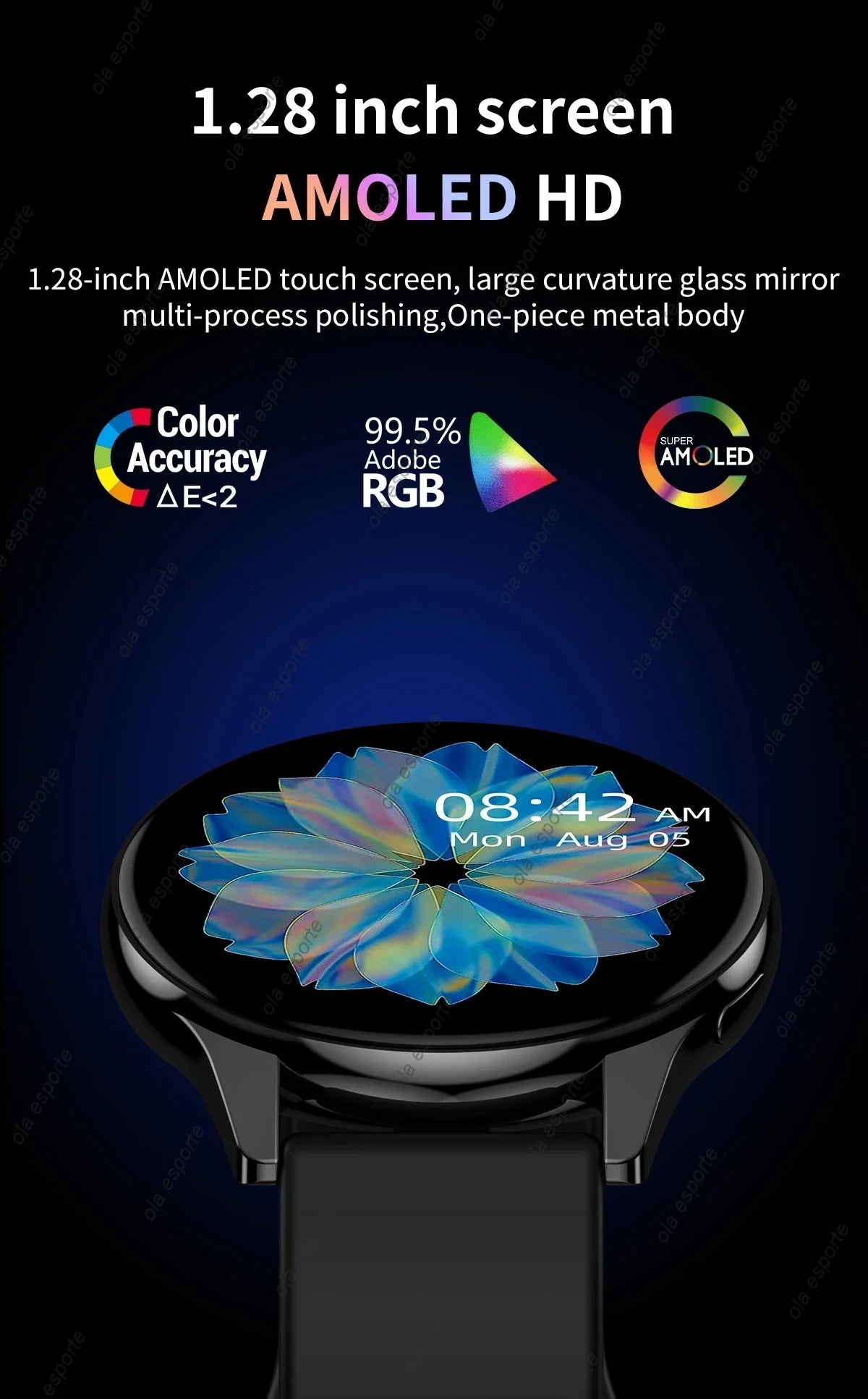 New Bluetooth Call Smart Watch 6 Heart Rate Custom Dials Sport Men Woman 2024 smart watch Health Monitor Smartwatch For Samsung
