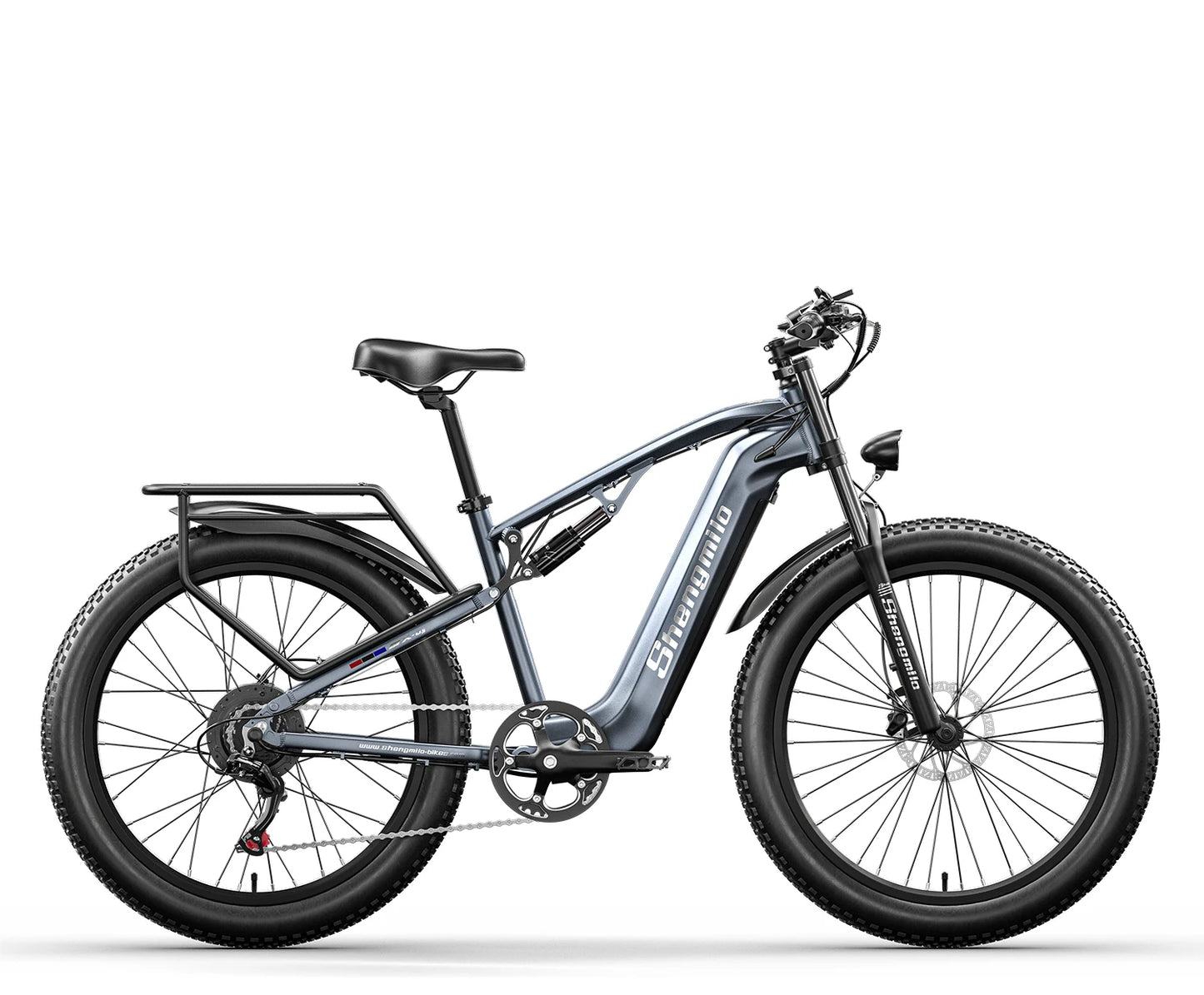 Shengmilo Electric Bicycle ,Adult eBikes with 48V 17.5Ah Battery ,1000W BAFANG Motor ,Shimano 7 Speed,Fat Tire Mountain bikes