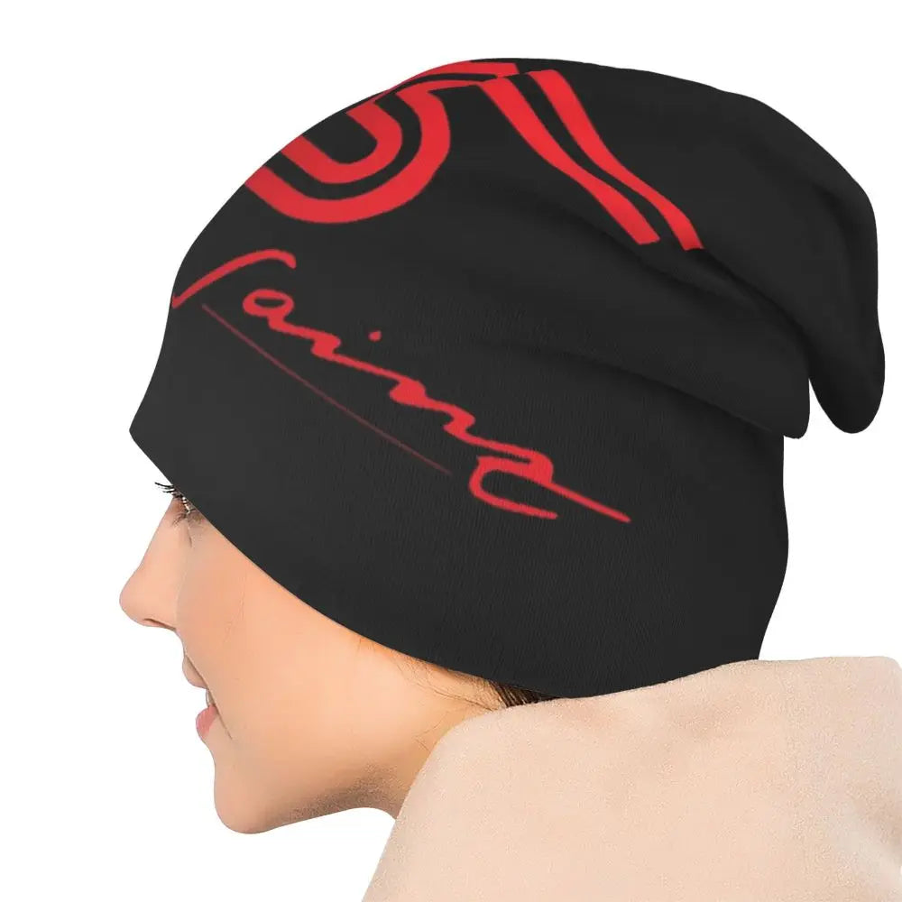 Carlos Sainz Jr F1 Signature Graphic - Dark Warm Knitted Cap Fashion Bonnet Hat Autumn Winter Beanies Hats for Unisex Adult