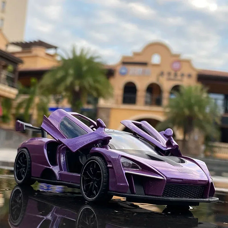 1/32 McLaren Senna Alloy Sports Car Model Diecasts Metal Toy Vehicles Car Model Simulation Sound Light Collection Toy Gift