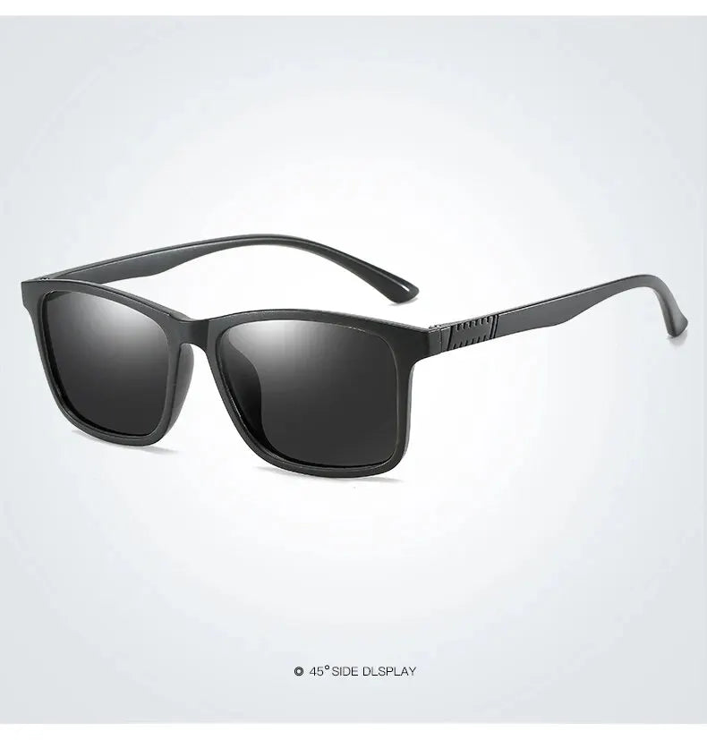 Luxury Men Polarized Sunglasses Fashion Vintage Square Ultra Light TR90 Frame Driving Fishing Sun Glasses For Man UV400 Eyewear