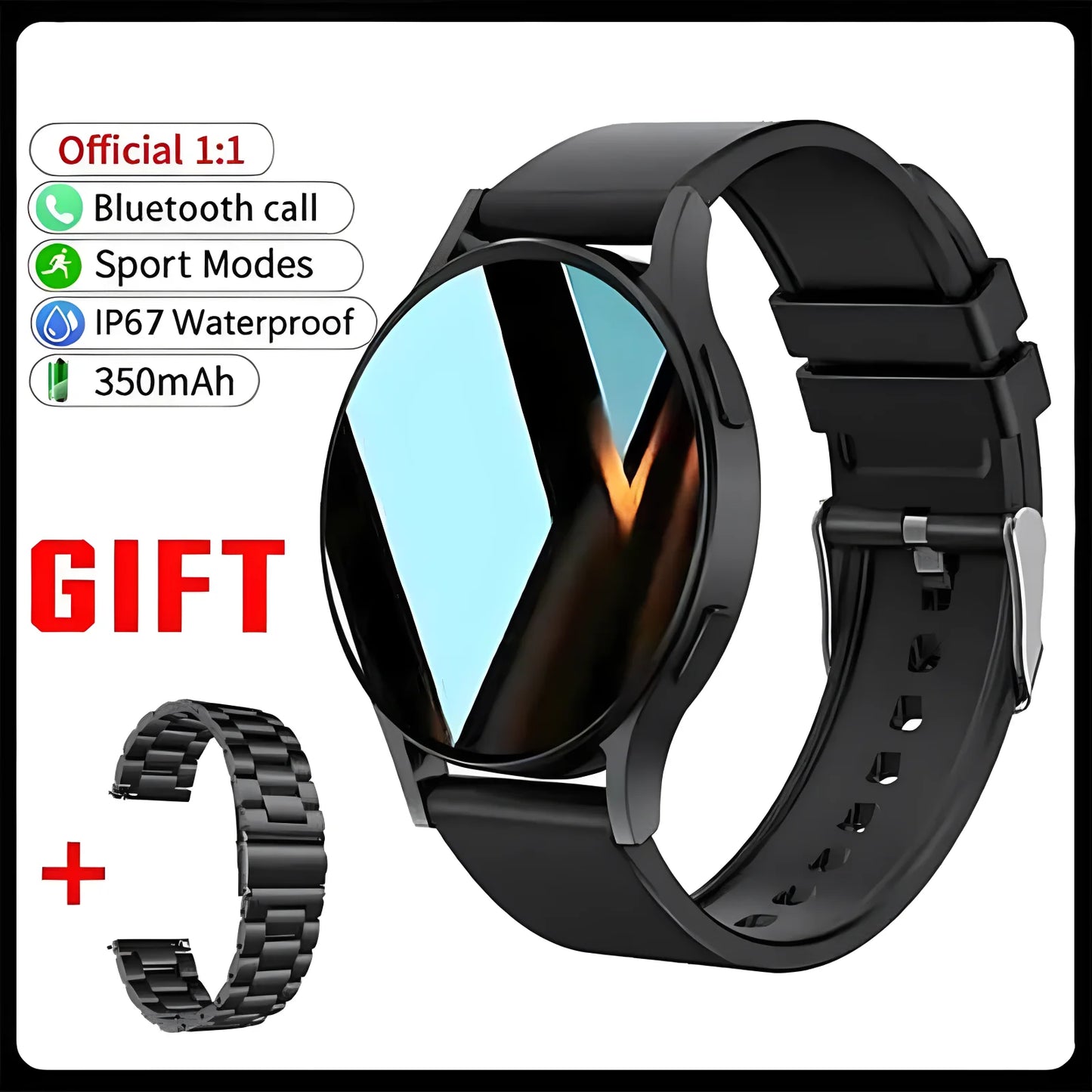New Bluetooth Call Smart Watch 6 Heart Rate Custom Dials Sport Men Woman 2024 smart watch Health Monitor Smartwatch For Samsung