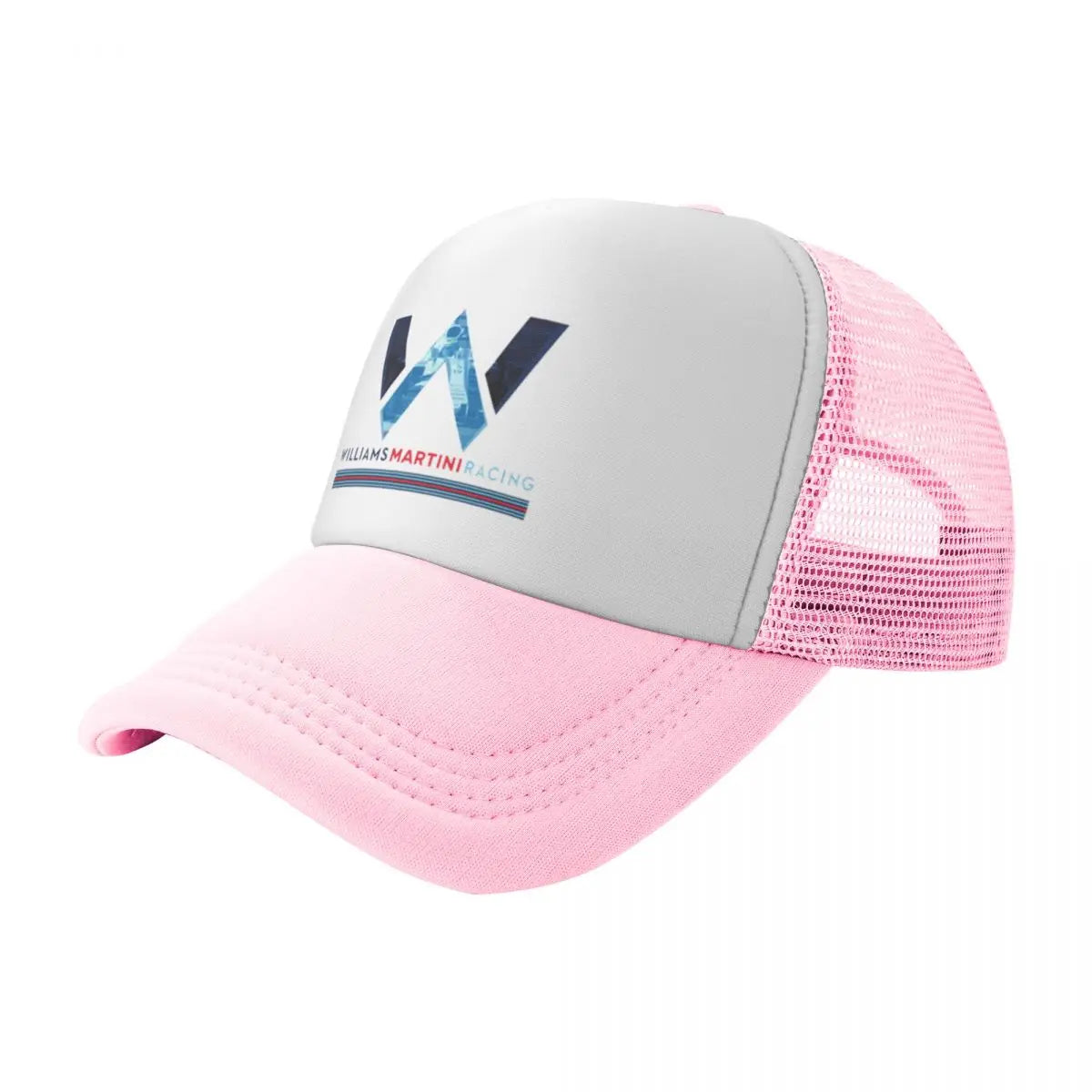 Williams Racing Custom Mesh Baseball Caps Women Men F1 Martini Printing Male Beach Dad Hat Peaked Cap