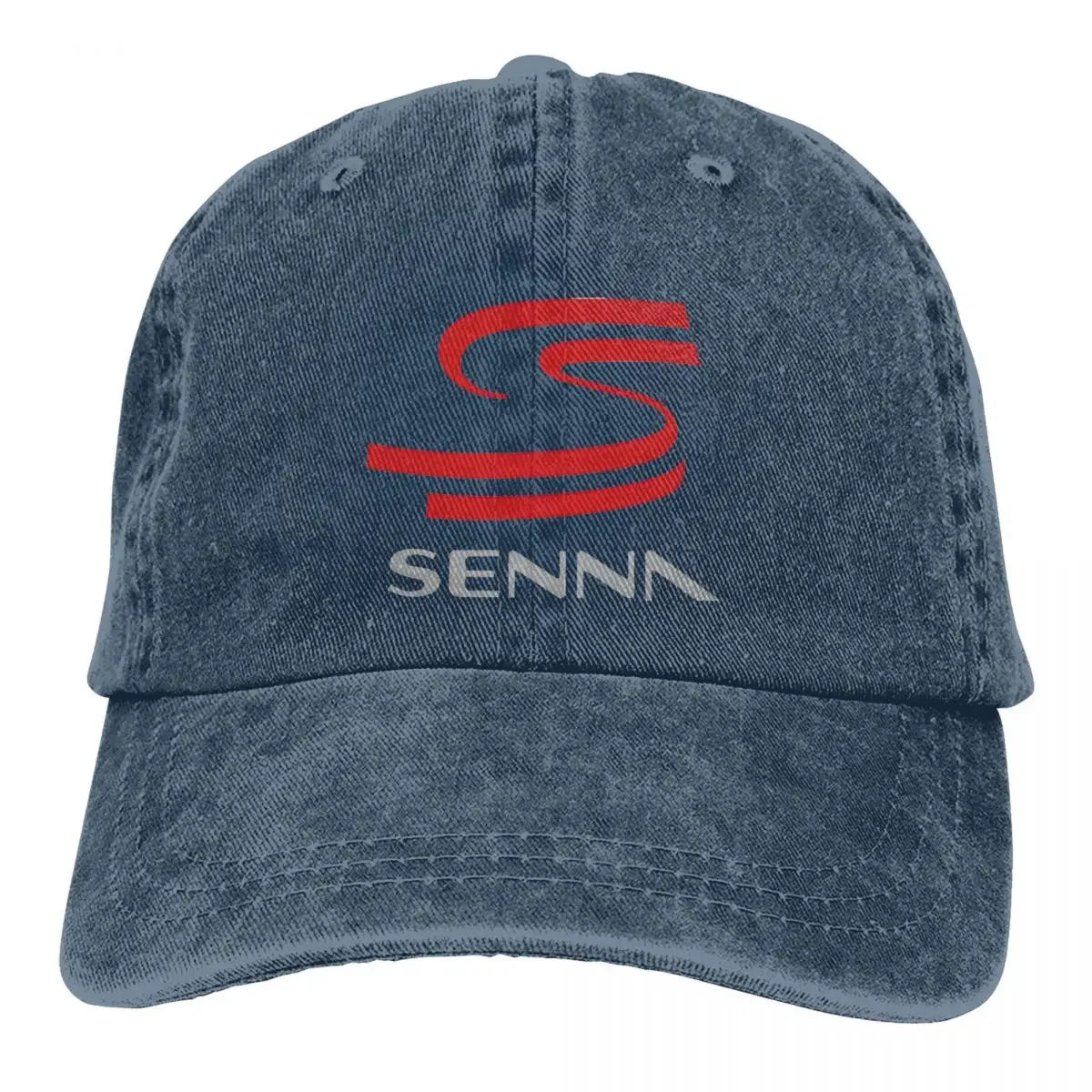 Senna F1 Unisex Baseball Cap Washed Adjustable Cotton Cap Vintage Casual Outdoor All Seasons Travel Sports Hat