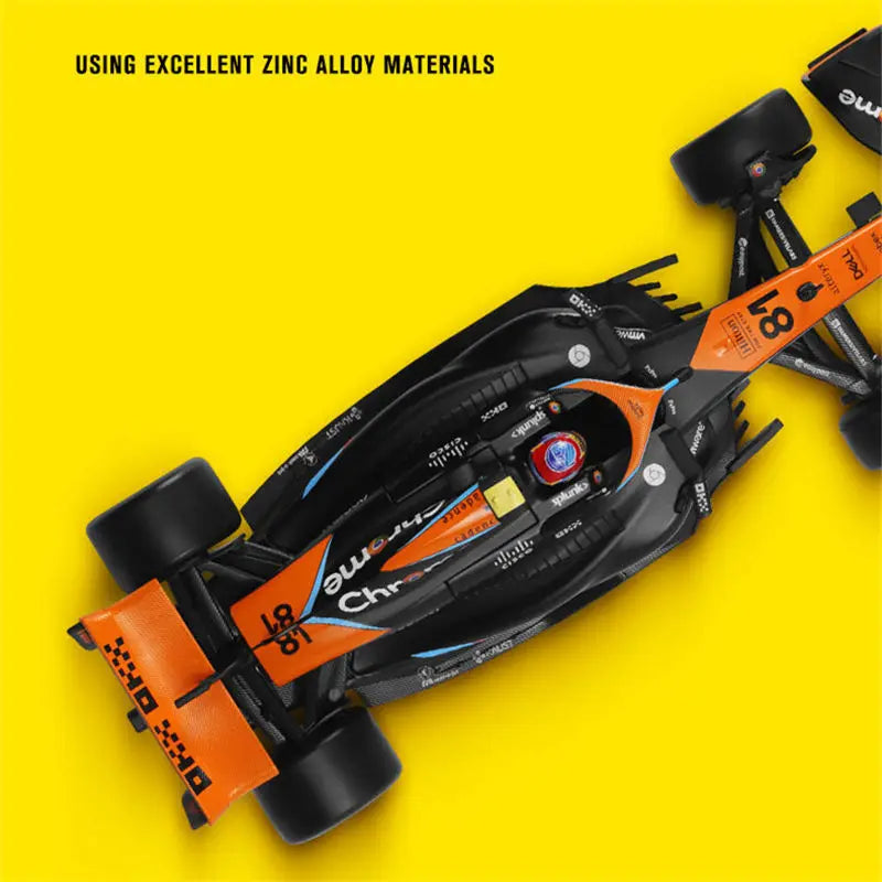 1:24 MCL60 2023 4# Lando Norris P2 British GP Mclaren F1 #81 Oscar Piastri Diecast Race SuperCar Model Competition Vehicles Toys