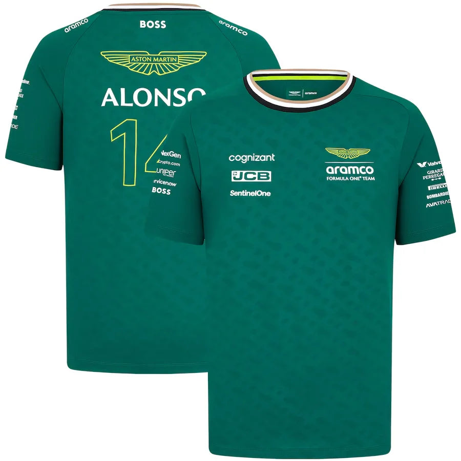 Aston Martin Aramco Cognizant F1 2025 Fernando Alonso Team Driver T-Shirt Short Sleeve Sweatshirt