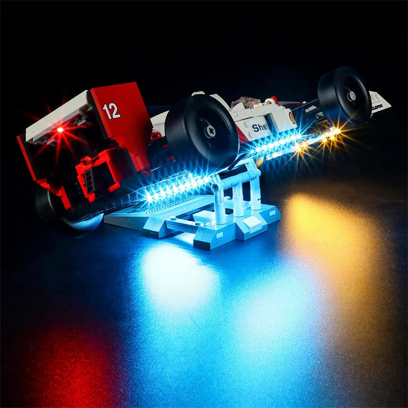 (Only LED Light No Bricks) 10330 MP4/4 & Ayrtons Sennas Building Blocks Bricks Kits Sets Not Include Model