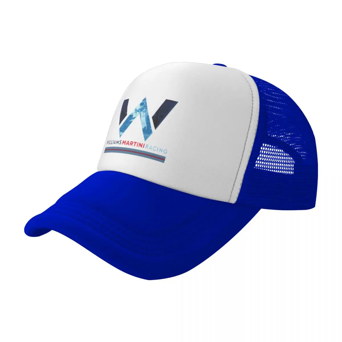Williams Racing Custom Mesh Baseball Caps Women Men F1 Martini Printing Male Beach Dad Hat Peaked Cap