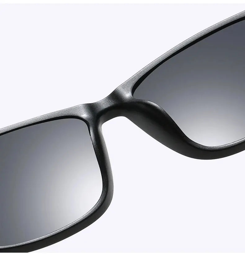 Luxury Men Polarized Sunglasses Fashion Vintage Square Ultra Light TR90 Frame Driving Fishing Sun Glasses For Man UV400 Eyewear