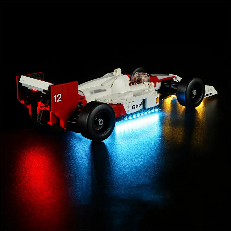 (Only LED Light No Bricks) 10330 MP4/4 & Ayrtons Sennas Building Blocks Bricks Kits Sets Not Include Model