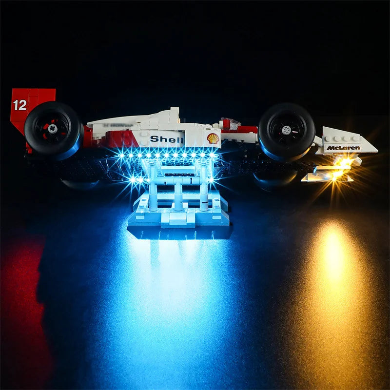 (Only LED Light No Bricks) 10330 MP4/4 & Ayrtons Sennas Building Blocks Bricks Kits Sets Not Include Model
