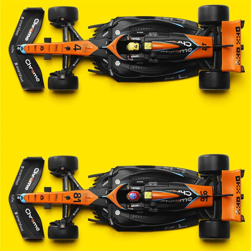 1:24 MCL60 2023 4# Lando Norris P2 British GP Mclaren F1 #81 Oscar Piastri Diecast Race SuperCar Model Competition Vehicles Toys