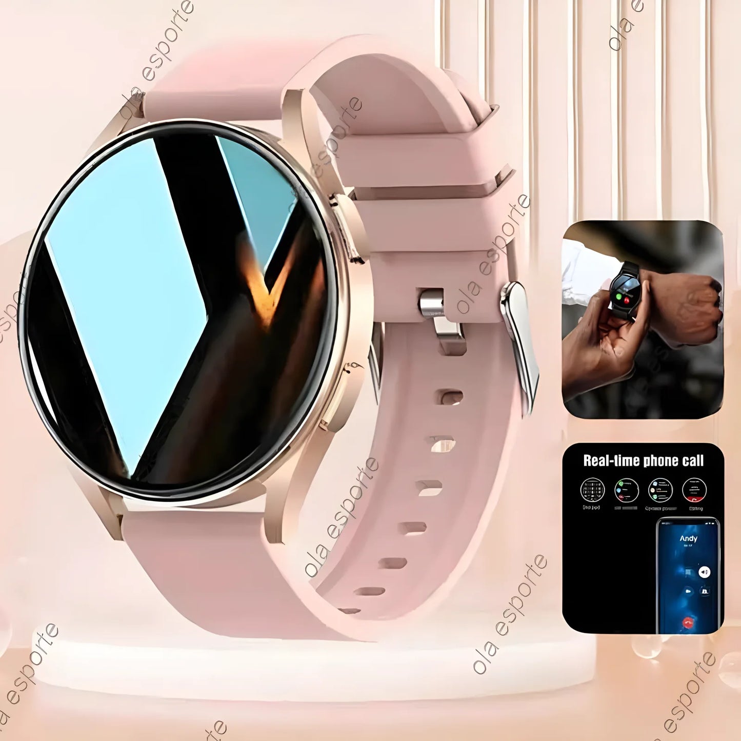 New Bluetooth Call Smart Watch 6 Heart Rate Custom Dials Sport Men Woman 2024 smart watch Health Monitor Smartwatch For Samsung