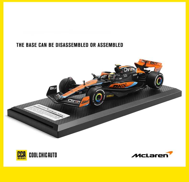1:24 MCL60 2023 4# Lando Norris P2 British GP Mclaren F1 #81 Oscar Piastri Diecast Race SuperCar Model Competition Vehicles Toys