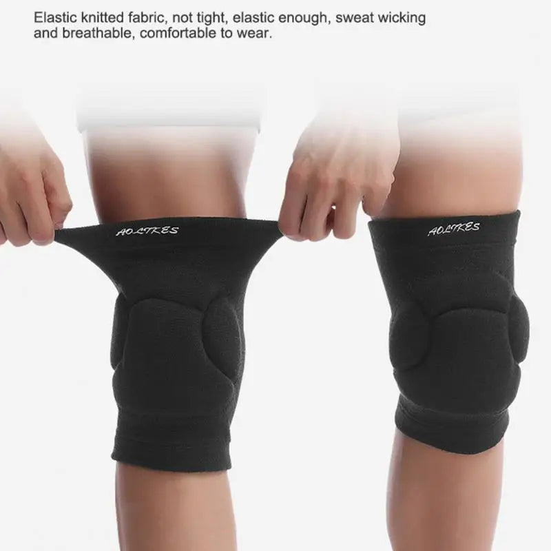 Rodilleras deportivas para hombre y mujer, de esponja anticolisión, para voleibol, hip-hop, baile, protección engrosada, leggings de esquí.